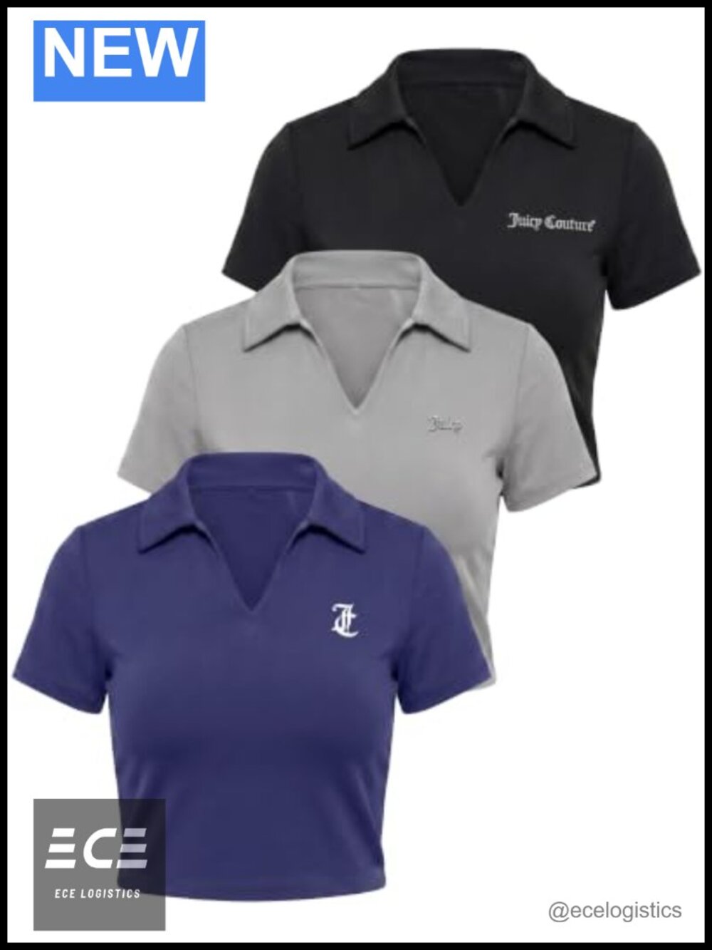 Womens V Neck Polo Shirt Short Sleeve Golf Tennis Active Tee